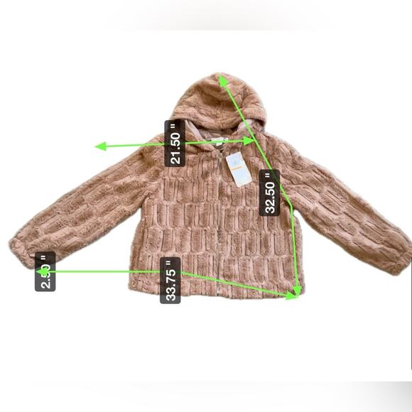 🧸NWT Band of the Free Caramel Faux Fur jacket Size Small - 1-2 DAY QUICK SHIP - Picture 7 of 7